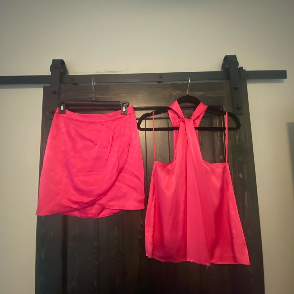 NWT Pink Matching Skirt Set